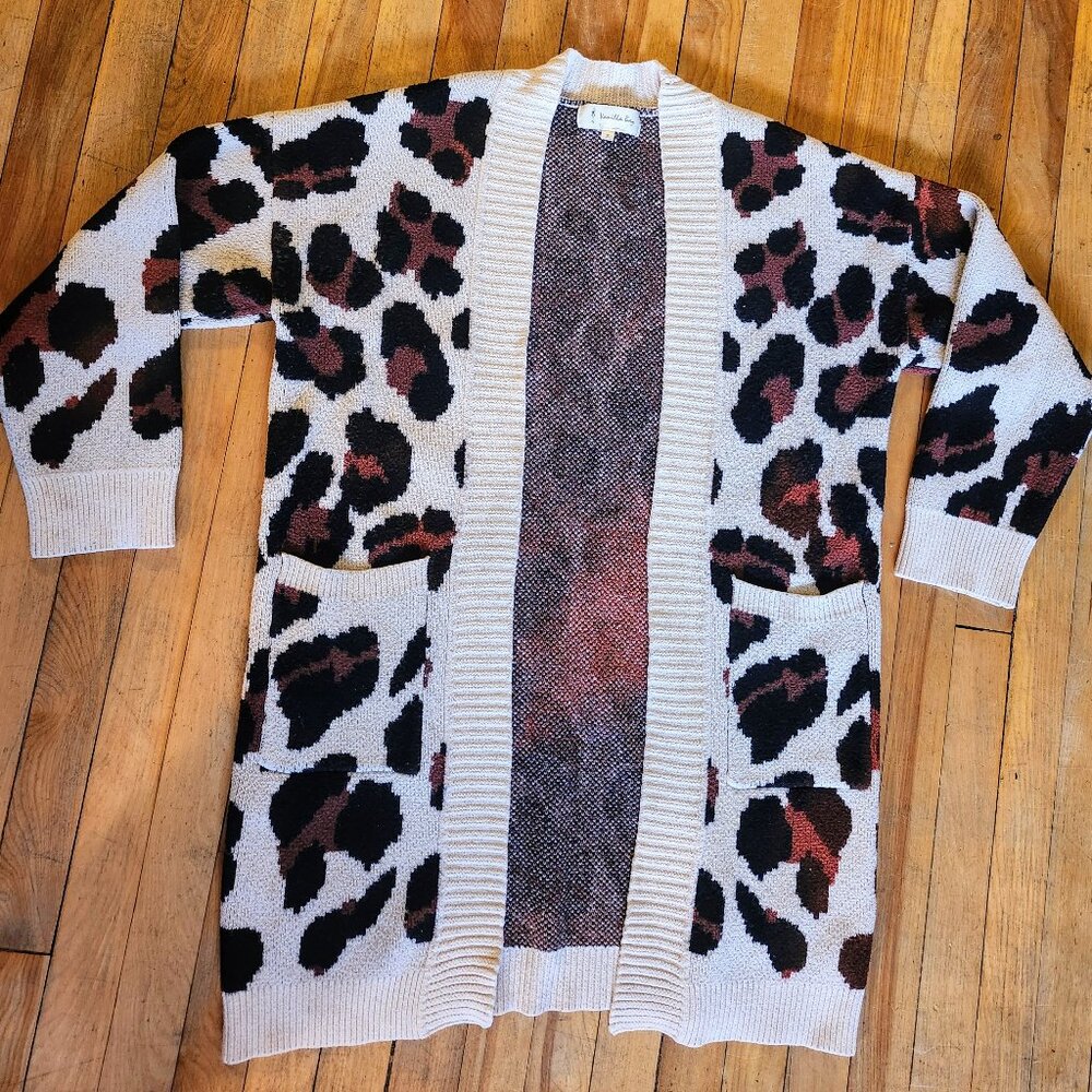 Vanilla Bay Patterned Sweater Cardigan